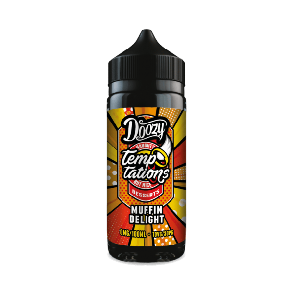 Doozy Vape Co Temptations | Muffin Delight | 100ml Shortfill | 0mg