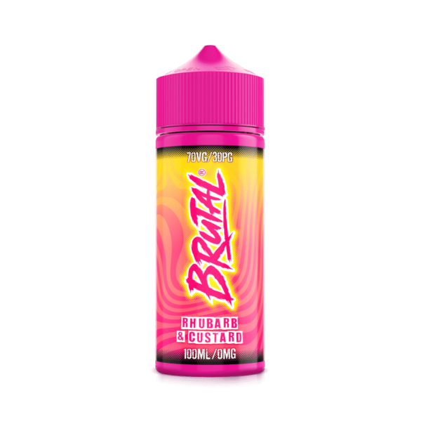 Just Juice BRUTAL Range | Rhubarb & Custard | 100mg Shortfill | 0mg