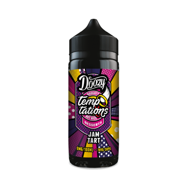 Doozy Vape Co Temptations | Jam Tart | 100ml Shortfill | 0mg