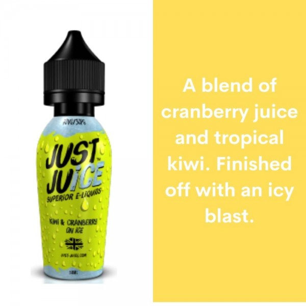 Just Juice - Kiwi & Cranberry On Ice