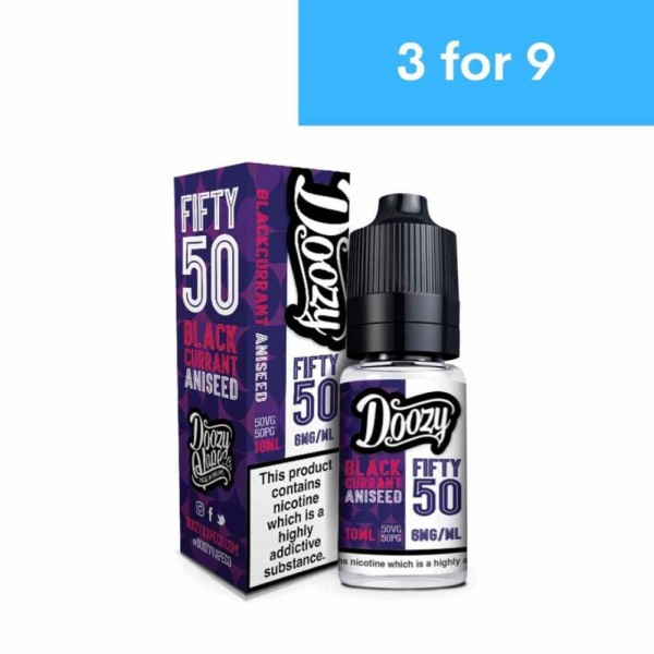 Doozy 5050 Eliquid Blackcurrant Aniseed